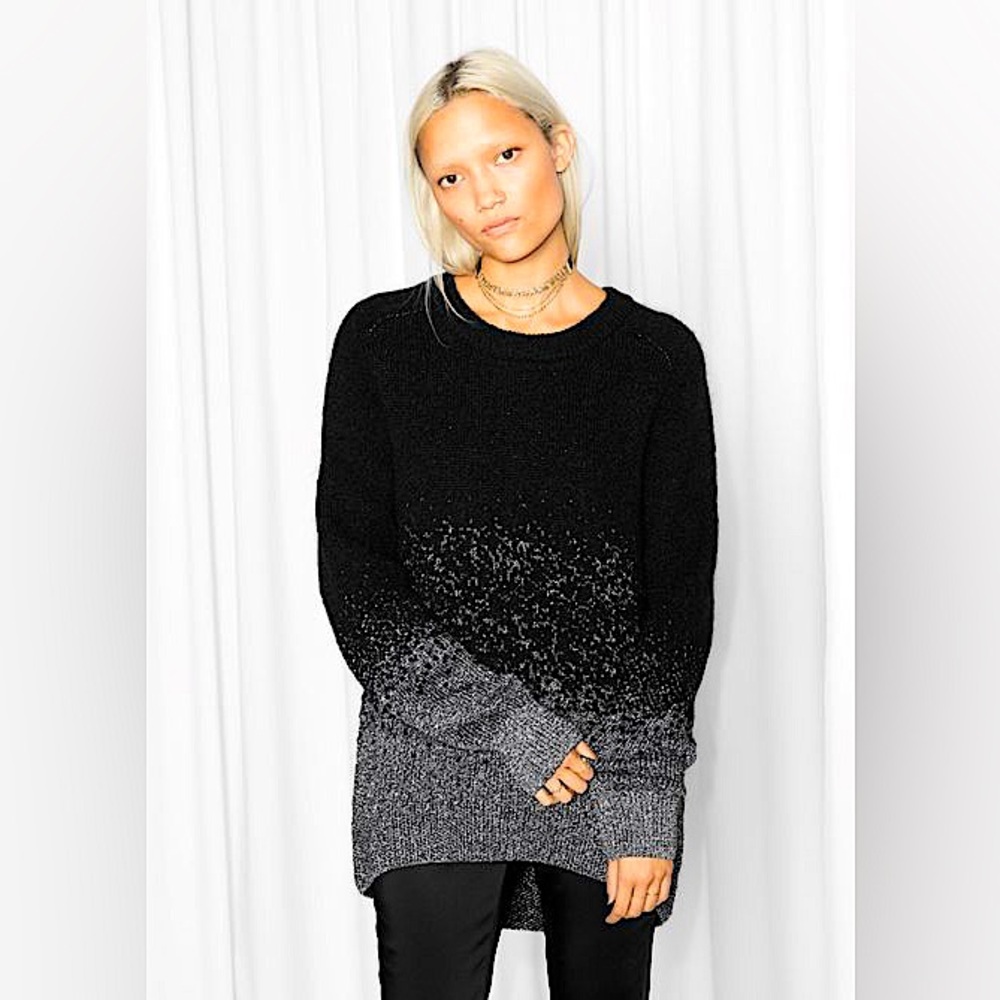 & OTHER STORIES Metallic Mohair-Blend Sweater